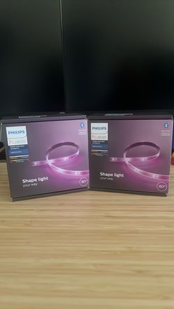 NEW & UNOPENED 2 Philips Hue Lightstrip Plus 80” – White & Color Ambiance