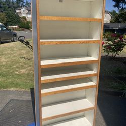 Bookcase, 7 Shelves, 5 Adjust, Wood And Laminate, Delivery