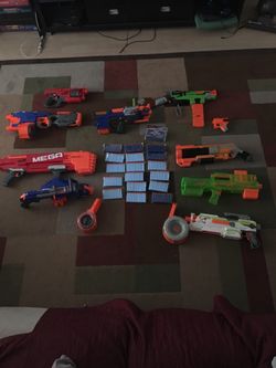 Lot of 10 Nerf Guns