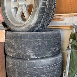 4 set of Tire and Rims 265/45r20 six lug rims