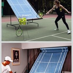 Tennis Rebounder Net w/ Balls – Like New, Sturdy