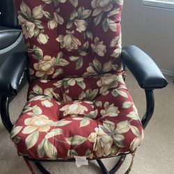 Large Swivels Reclining Chair With Stool
