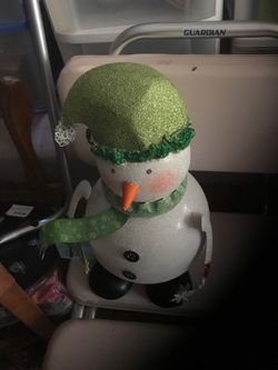Metal snowman