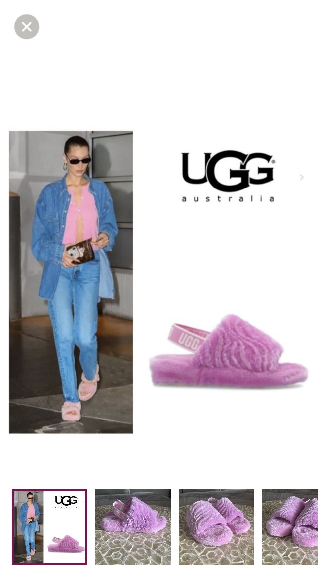 UGG Australia Fluff Yeah Wavy slippers in ‘Wildflower’