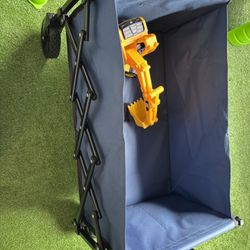 Easy Foldable wagon - utility cart for multipurpose uses(beach, groceries, heavy objects)