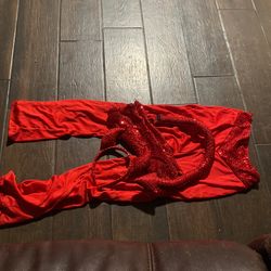 small red devil costume