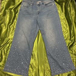 DG2 Jeans With Rhinestones
