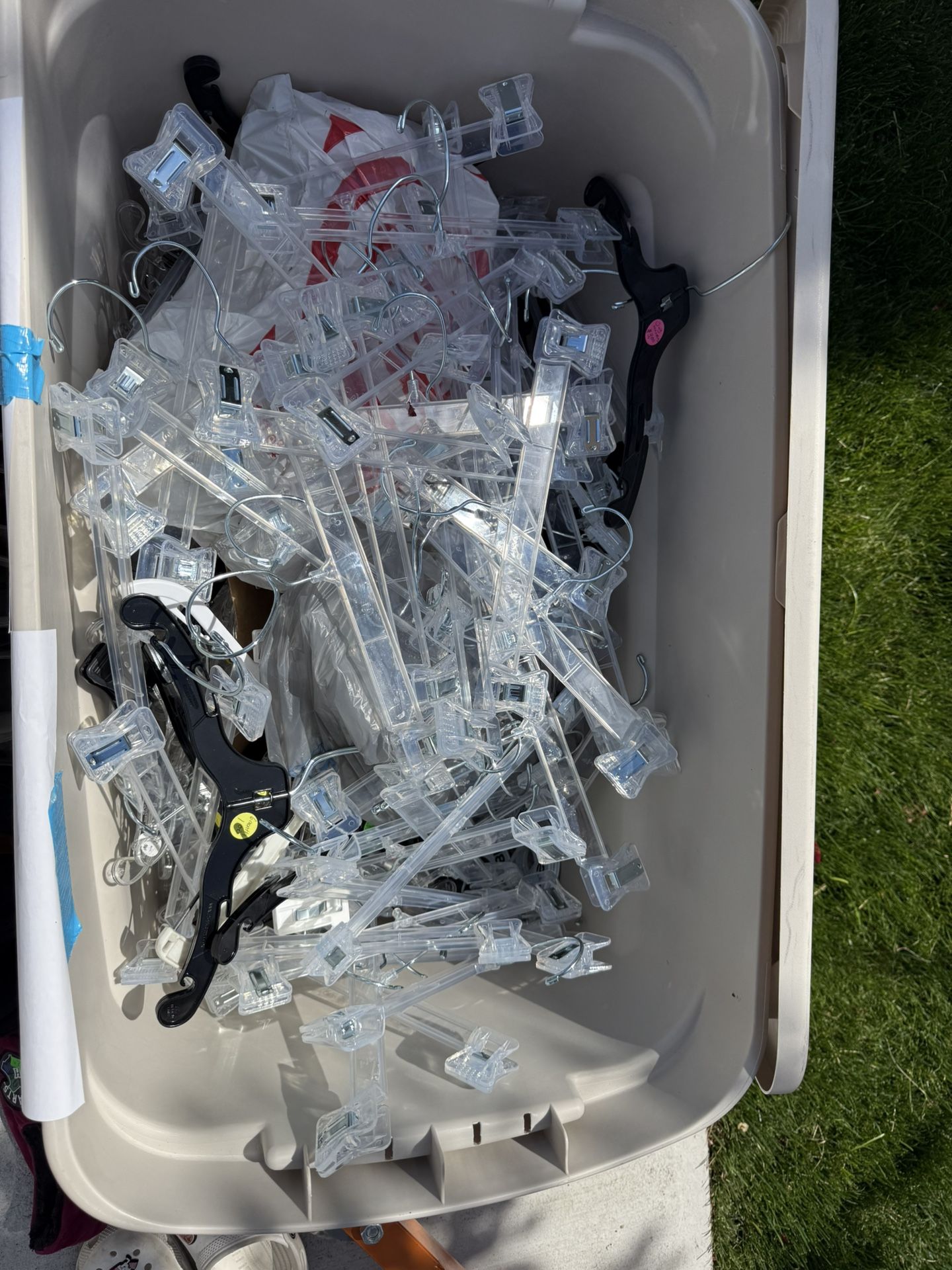 Baby/Child Sized Pants And Shirt Plastic Hangers