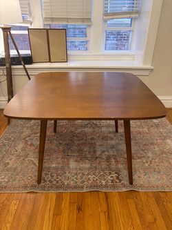Mid-Century Modern Walnut Dining Table