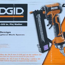 RIDGIDPneumatic 23-Gauge  1-3/8 in. Headless Pin  Nailer with Dry-Fire  Lockout
