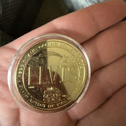 Las Vegas Collectibles, Gold Plated Elvis Coin Still In Original Packaging