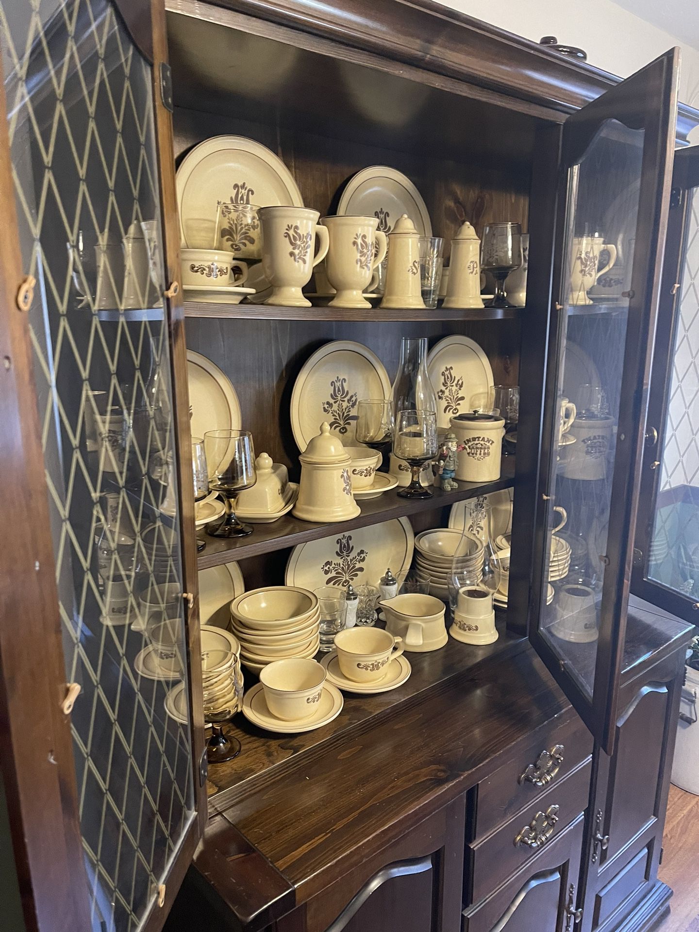 Dining Room With Hutch And Dishes 