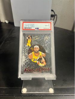 LeBron James King of Cards  rare insert PSA 8