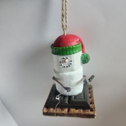 S'mores Fishing Smored Christmas Ornament 