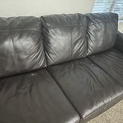 Leather sofa