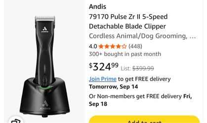 Cordless animal clipper