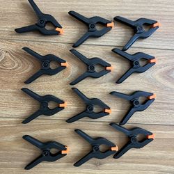 12 Pack Plastic Spring Clamps