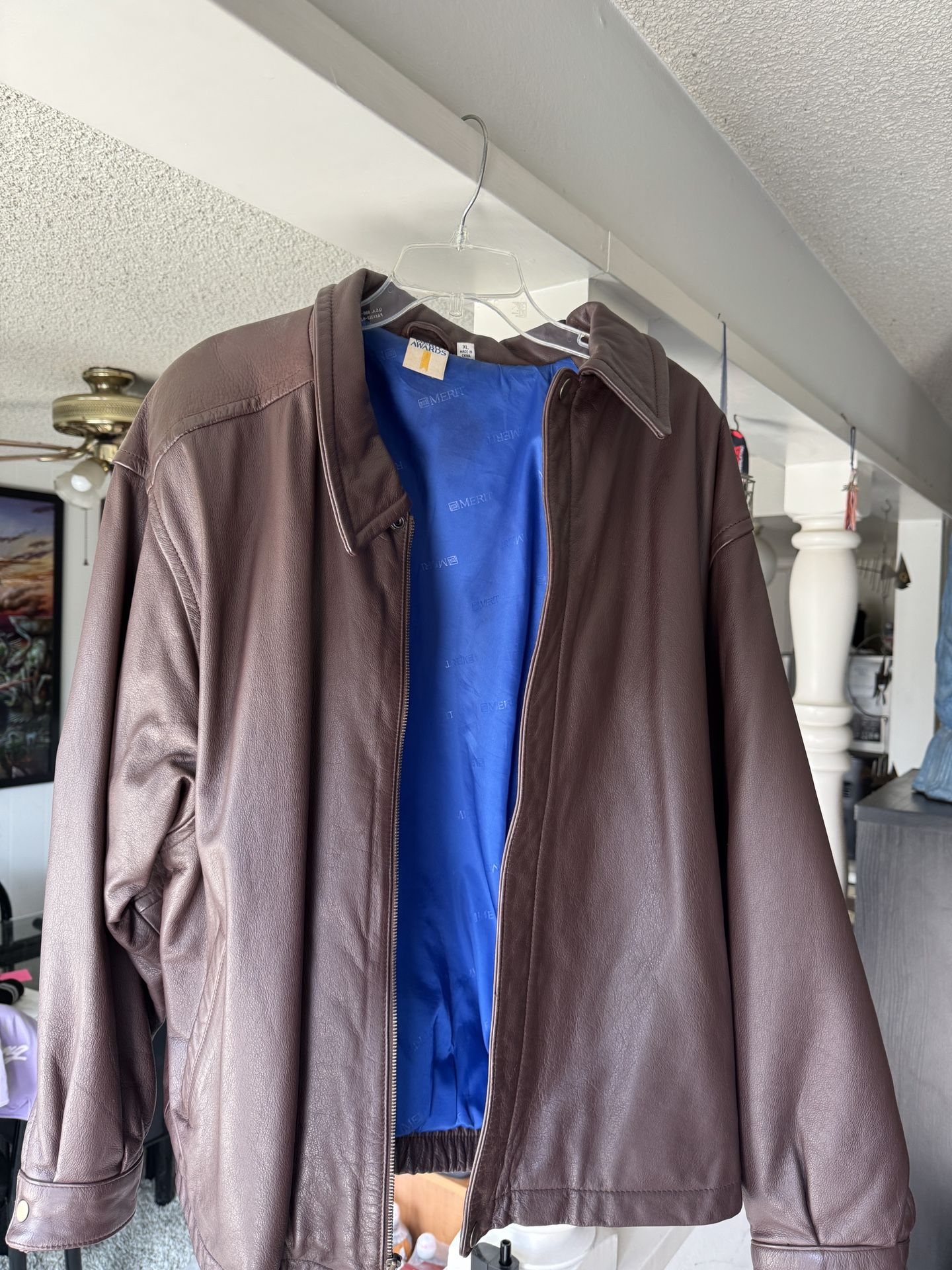 Merit Awards Vintage Leather Jacket