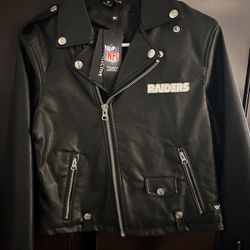 Women’s Leather Jacket- Raiders