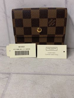 Louis Vuitton Elise Damier Ebene Wallet - New Old Stock - (PO1018016)