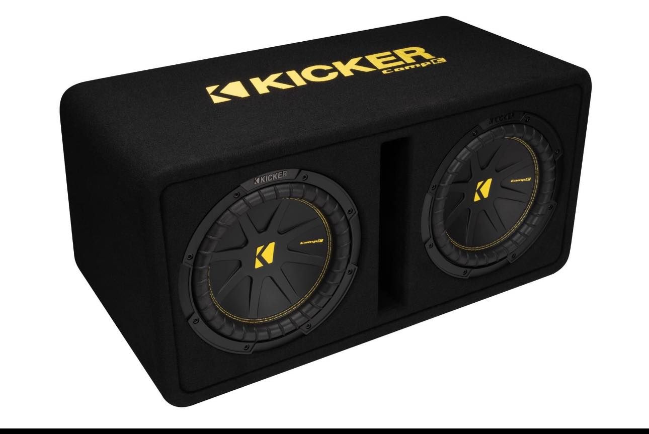 KICKER 2-12 INCCH SUBWOOFER WITH BOX