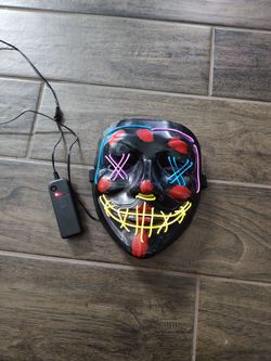 Halloween Mask with lights- 19 ave and Greenway