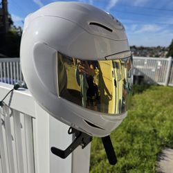 Icon White Bike Helmet 