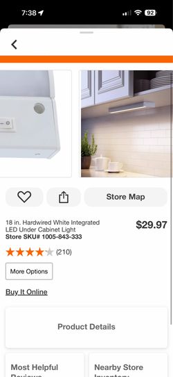 18in under cabinet light
