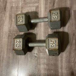 35 lb Dumbbell Set 