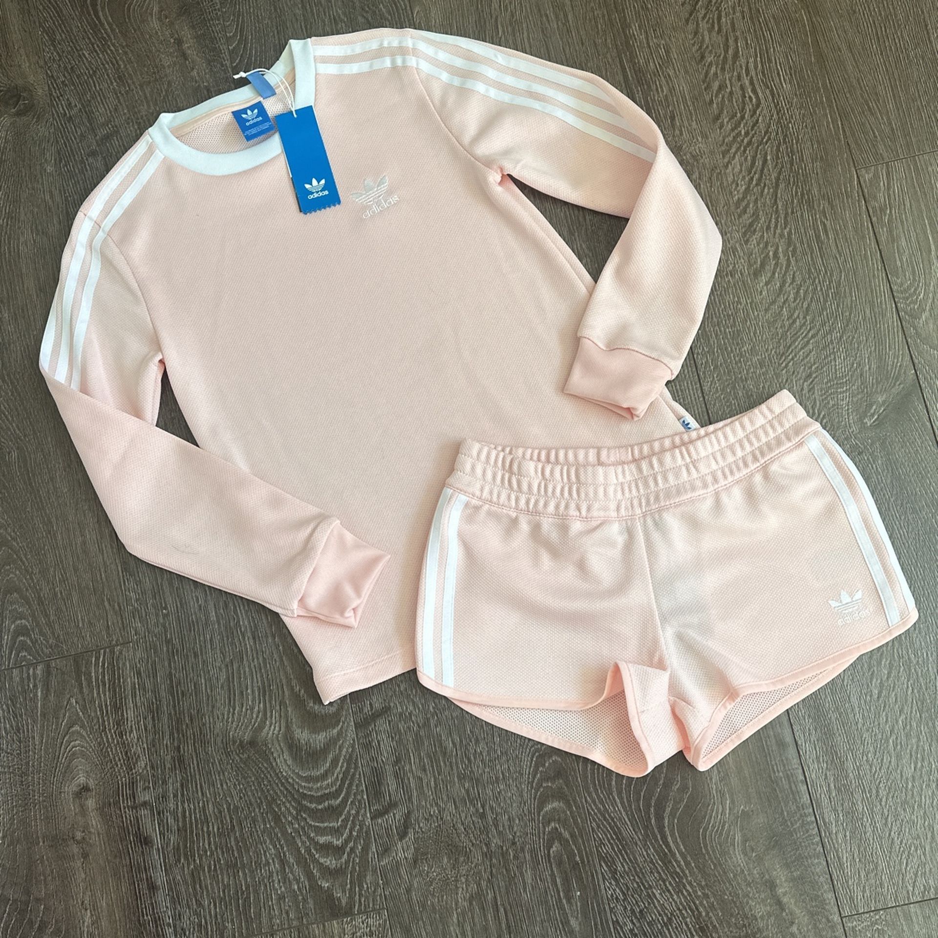 New Light Pink Adidas Set