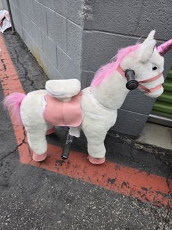 Miniature Ride On Pony Toy, good condition, bearly used $50