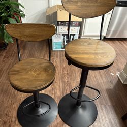Adjustable Height Bar Stools