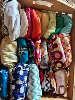 29 Cloth Diapers Mixed Brands – Complete Cloth Diaper Lot