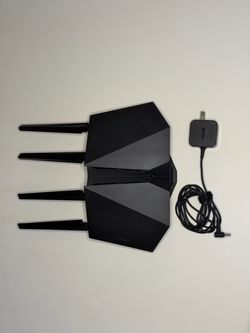 ASUS RT-AX82U AX5400 Dual-Band WiFi 6 Gaming Router Bundle w/ Power Adapter