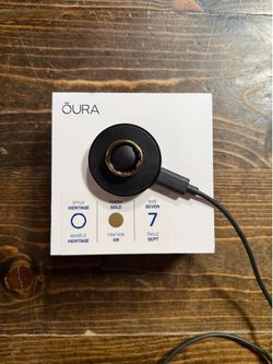Oura Ring Gold Size 7, 2 Chargers + Box Included