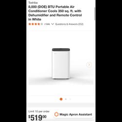 Toshiba portable air conditioner