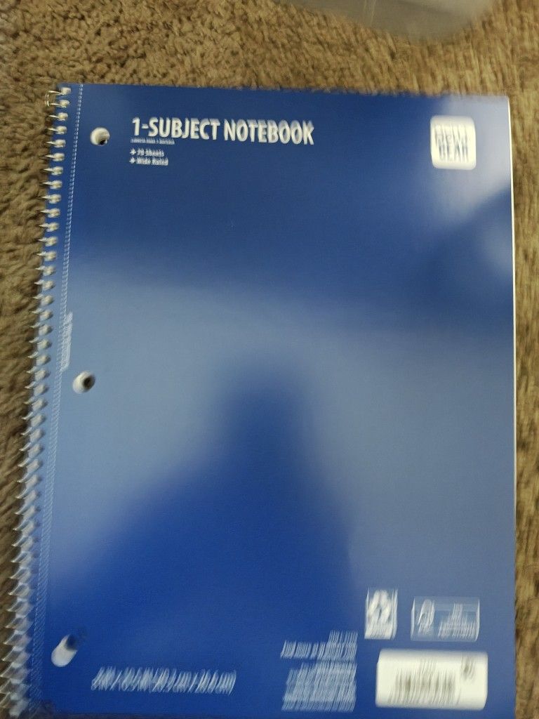 Single Subject Notebooks