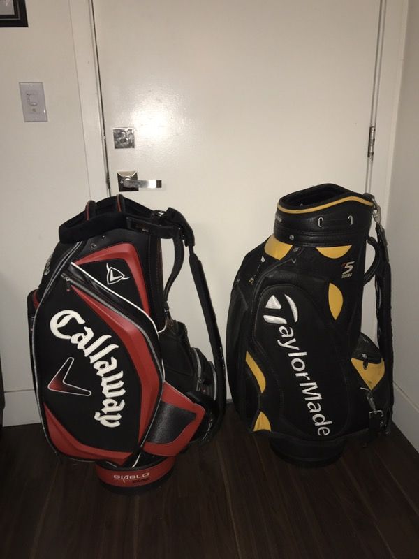 Callaway Diablo Edge & Taylor Made R5 staff tour PGA golf bag