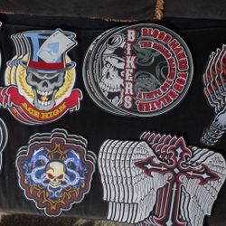 Motorcycle Rider Iron On or Sew On Quality Patch 