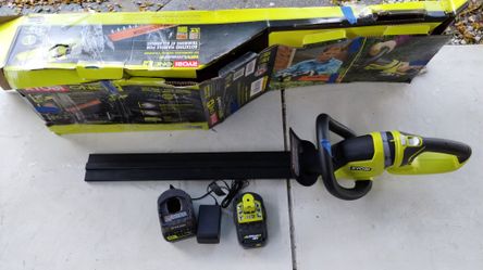 Ryobi + One 22" Cordless Hedge Trimmer (Please Read Description Section)