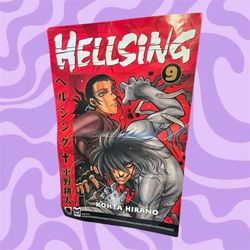 Hellsing Vol. 9 by Kohta Hirano 2007 Manga Promotional Poster Dark Horse 17x11
