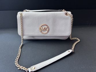 Michael Kors MK white chain shoulder bag – clean condition
