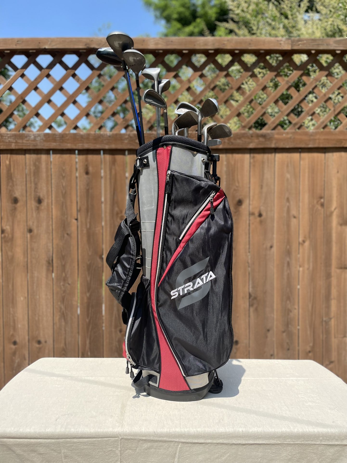Men’s Golf Club Set with Bag Adult Size Right Handed Clubs