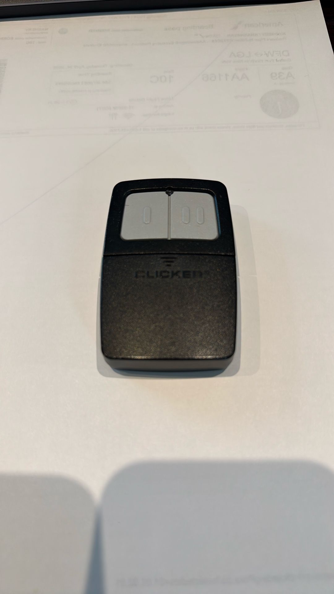 Garage Door Opener Remote