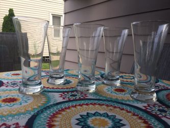 Pilsner beer glasses.