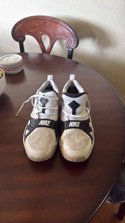 Nike Air Zoom Diamond Elite Turf 'White Iridescent - Black Outlined Swoosh'