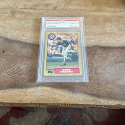 1987 Topps Traded Greg Maddux PSA 9