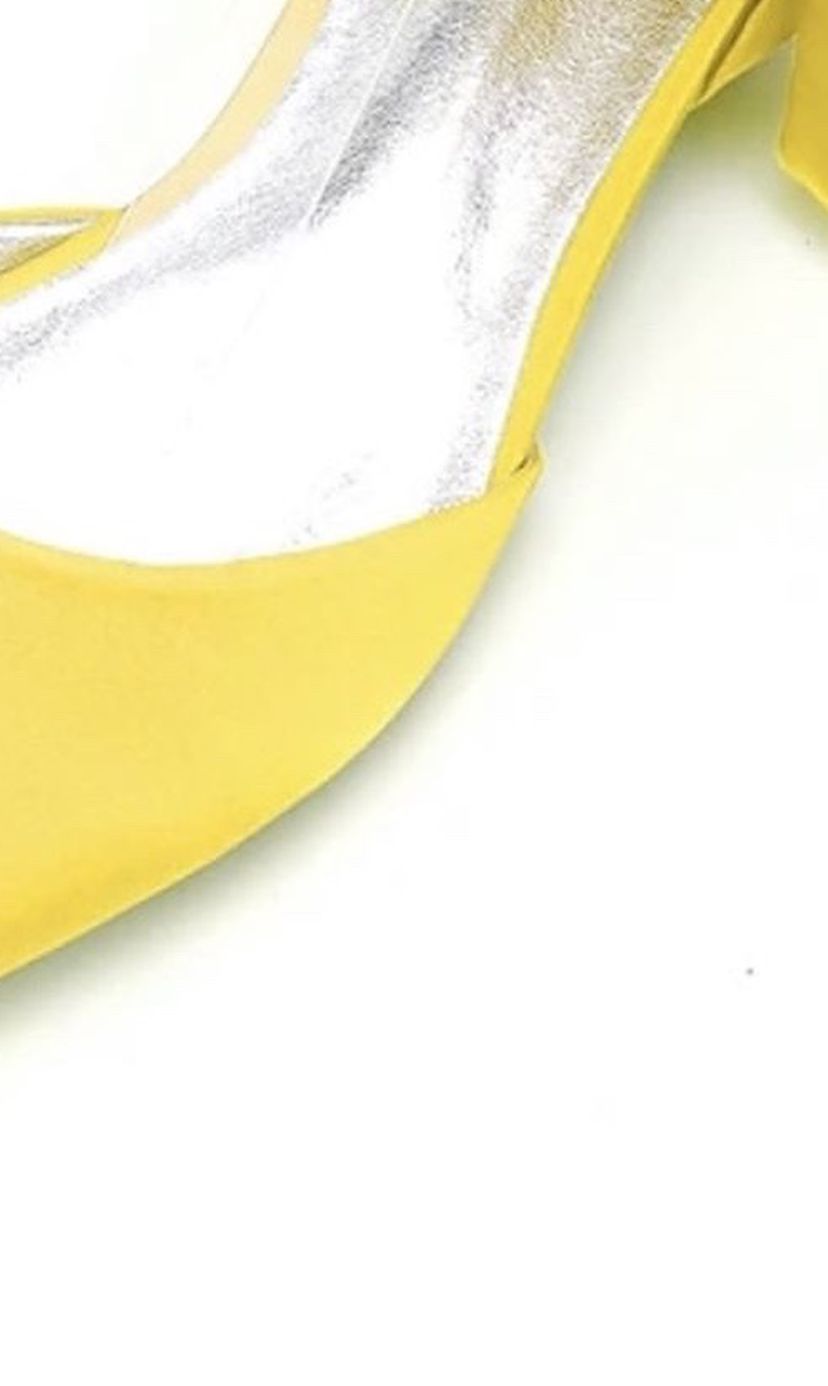Yellow Flats/Wedding Shoes (two sizes)