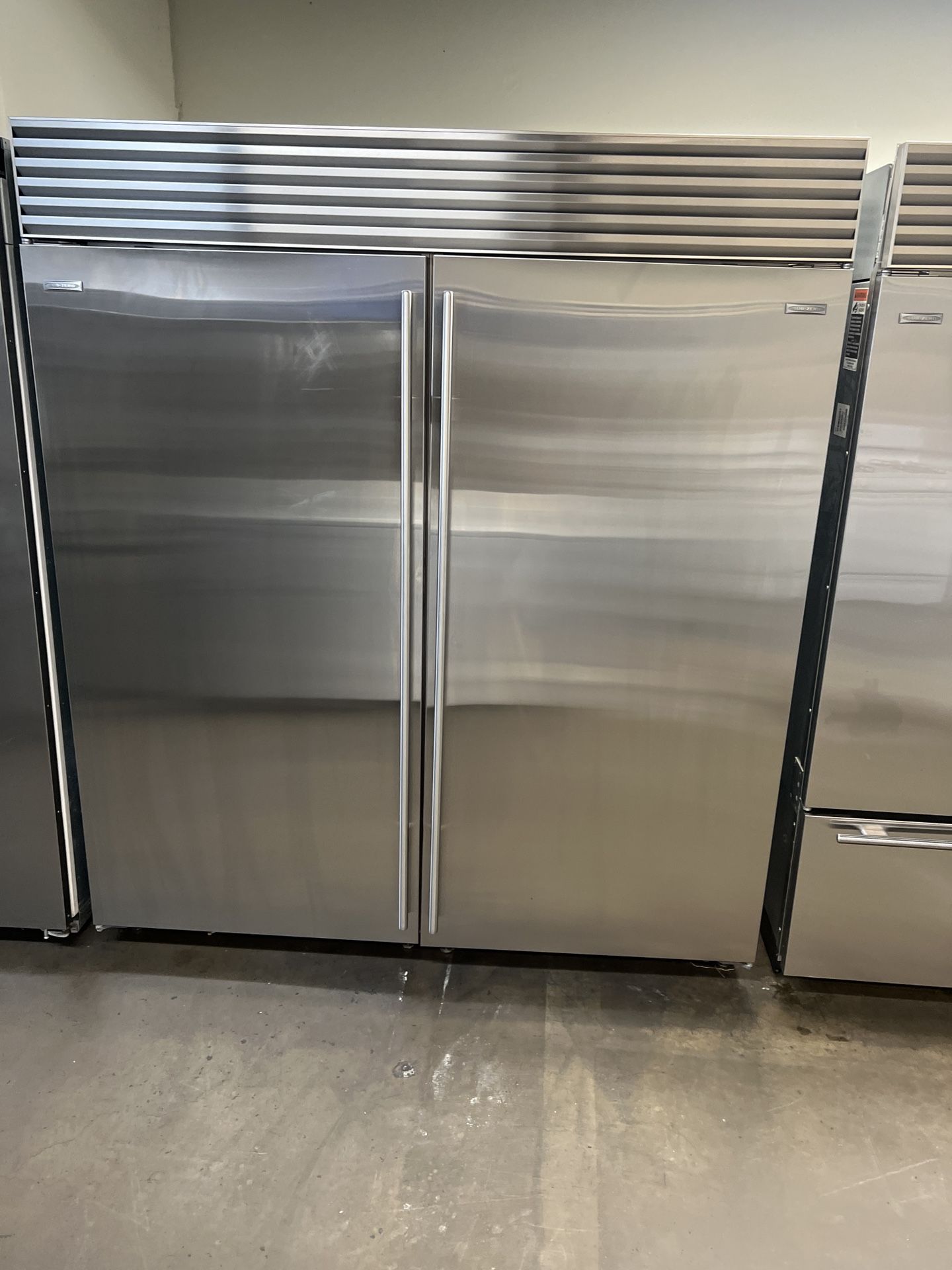 SUB ZERO 72”WIDE REFRIGERATOR/FREEZER BUILT IN