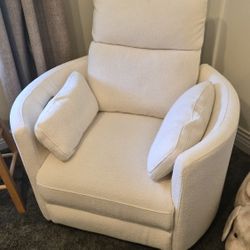 NEARLY NEW Nursery Swivel Power Recliner  W USB Port